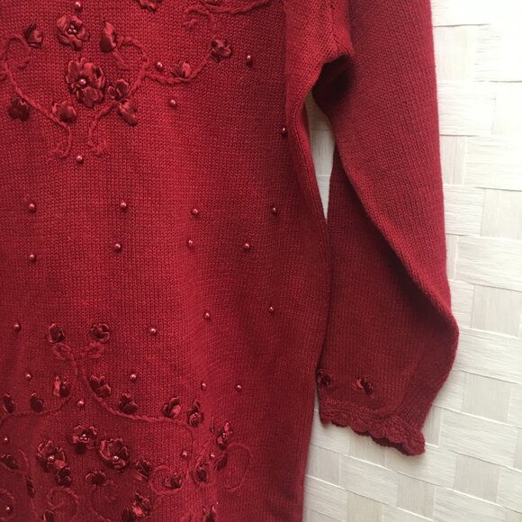 Vintage Colleen's Collectibles red sweater size medium - Picture 10 of 12